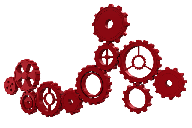 Red Cogs Interlocking on Transparent Background for Machine Concepts - Download Free Stock Videos Pikwizard.com