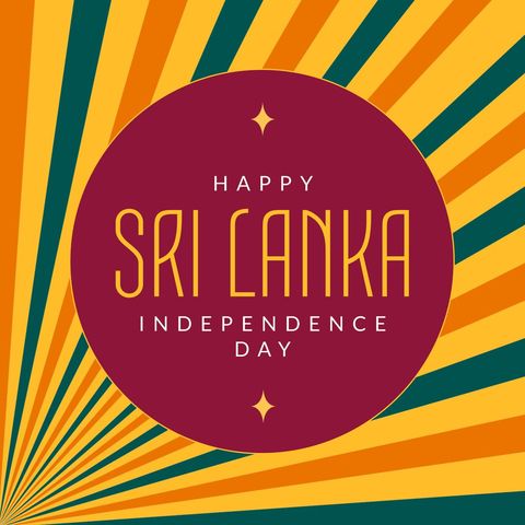 Colorful Design Celebrating Sri Lanka Independence Day - Download Free Stock Templates Pikwizard.com