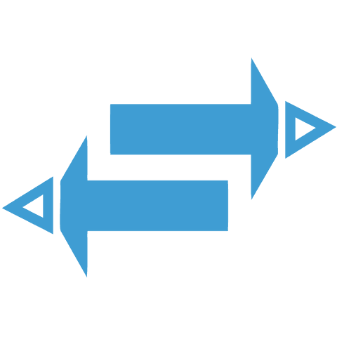 Blue Double Arrows Illustrating Direction on Transparent Background - Download Free Stock Videos Pikwizard.com