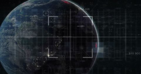 Digital Data Processing on Global Scale Visualization - Download Free Stock Images Pikwizard.com