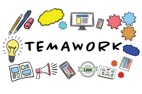 Colorful Teamwork Concept on Transparent Background with Illustrative Icons - Download Free Stock Videos Pikwizard.com