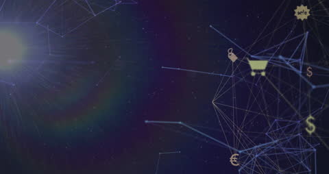 Digital Networking with Global Connections Concept