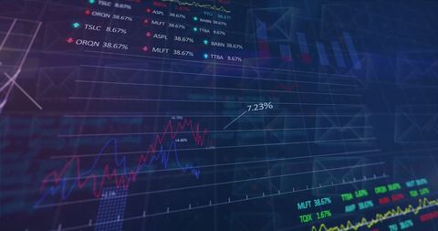 Abstract Financial Graphs and Charts on Digital Interface - Download Free Stock Images Pikwizard.com