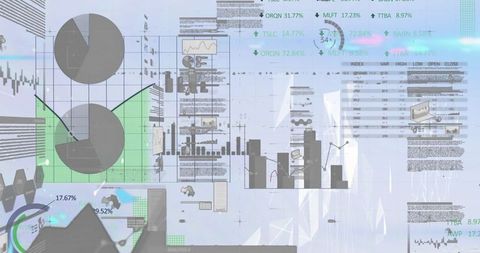 Analyzing Complex Data Visualizations in Technology and Finance - Download Free Stock Images Pikwizard.com