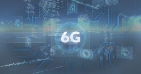 6G Technology with Digital Network and Data Visualization - Download Free Stock Images Pikwizard.com