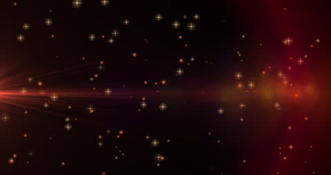 Sparkling Light Trails Against Starry Nightscape