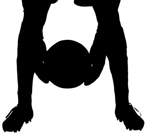 silhouette of male football player on transparent background for graphic design - Download Free Stock Videos Pikwizard.com