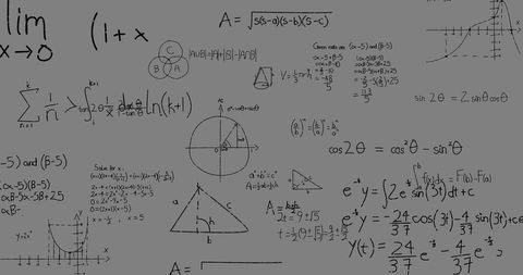 Complex Mathematical Formulas and Graphs on Grey Background - Download Free Stock Images Pikwizard.com