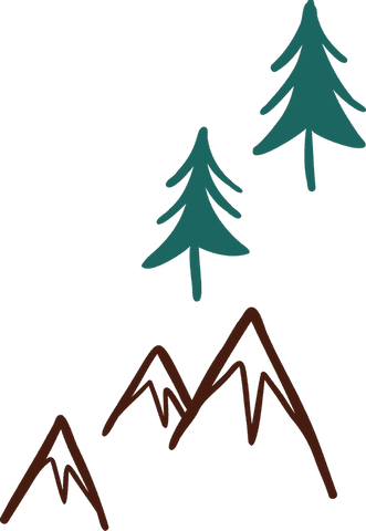 geometric mountains and pine trees illustration, transparent background - Download Free Stock Videos Pikwizard.com