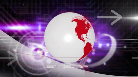 Global Connections Technology Network Animation