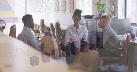 Diverse Team Brainstorming Key Strategies in Modern Office