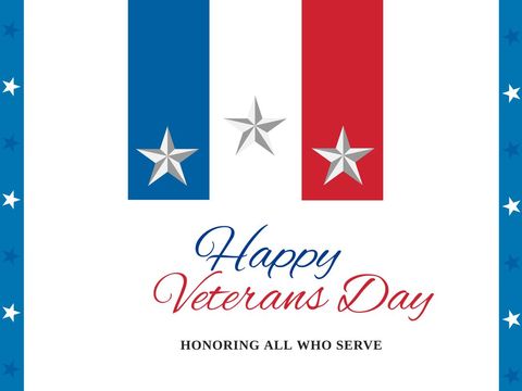 Veterans Day Tribute with Stars and Stripes Background - Download Free Stock Templates Pikwizard.com