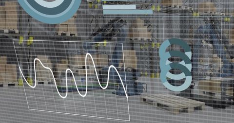 Digital interface over warehouse machines automating logistics
