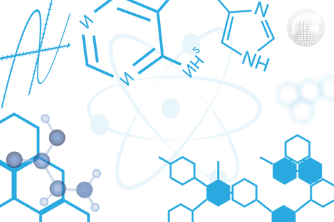 Digital Blue Chemical Formulas on Transparent Design Pattern - Download Free Stock Videos Pikwizard.com