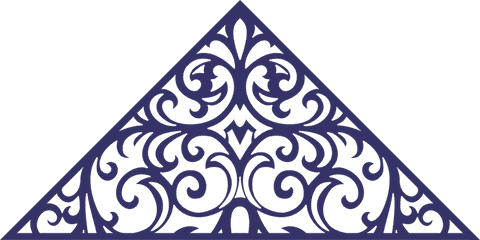 intricate triangular filigree motif on transparent background - Download Free Stock Videos Pikwizard.com