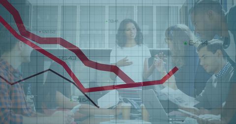 Business Presentation with Interactive Data Visualization - Download Free Stock Images Pikwizard.com