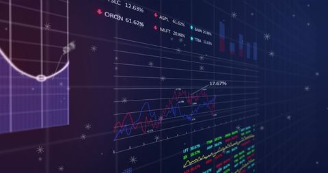 Stock Market Data Visuals Displaying Financial Analysis Trends - Download Free Stock Images Pikwizard.com
