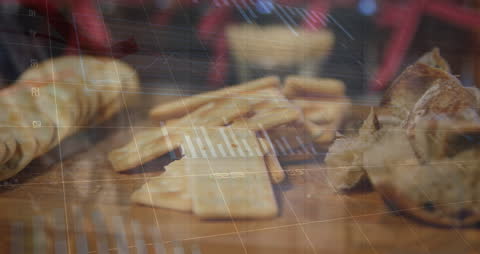 Data Processing Animation Over Basketball Academy Scene