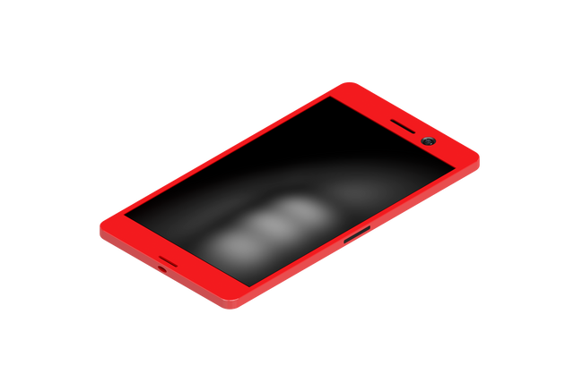 High Angle View of Stylish Red Mobile Phone on Transparent Background - Download Free Stock Videos Pikwizard.com