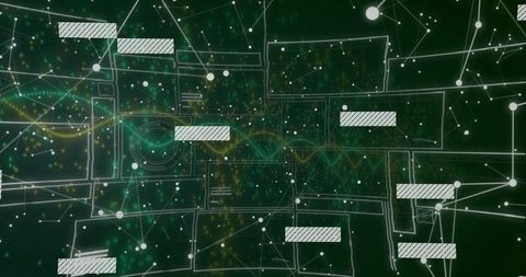 Futuristic digital network visualization background