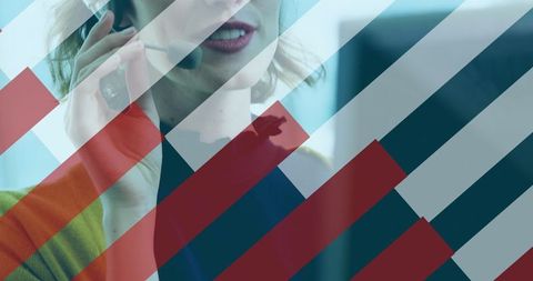 Professional Customer Service Agent Engaged in Communication