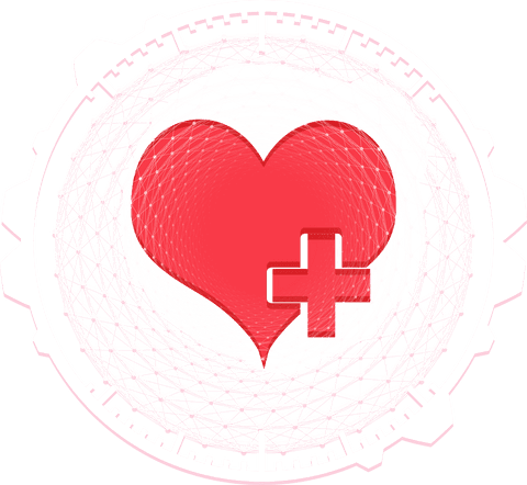 Translucent Heart Icon with Medical Cross and Radial Connections - Download Free Stock Videos Pikwizard.com