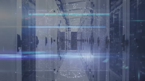 Virtual Data Connections in Tech Server Room