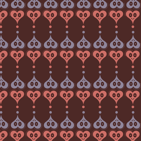 Seamless Transparent Heart Pattern on Brown Background - Download Free Stock Videos Pikwizard.com