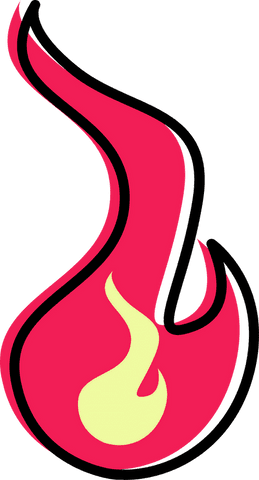 Stylized Flame Icon with Red and Yellow Elements - Download Free Stock Videos Pikwizard.com