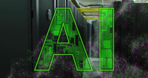 AI Innovation Concept with Data Processing Servers Background - Download Free Stock Images Pikwizard.com