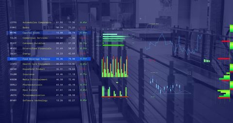 Financial Data Processing in Modern Business Office Environment - Download Free Stock Images Pikwizard.com