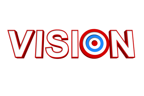 bold vision text with target bullseye on transparent background - Download Free Stock Videos Pikwizard.com