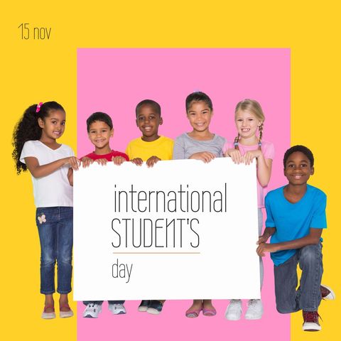 Diverse Children Celebrating International Students' Day