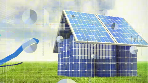 Digital Overlay on Solar-Powered Eco House Concept