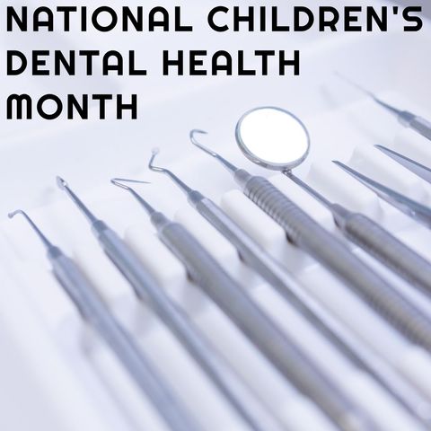 dental tools featuring national children's dental health month - Download Free Stock Templates Pikwizard.com