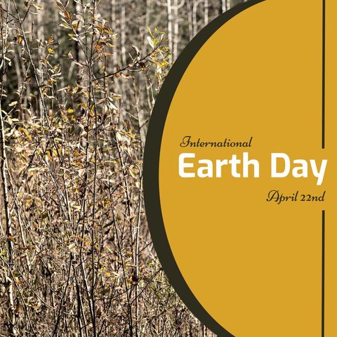 International earth day nature celebration design