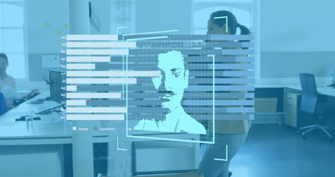 Digital Overlay of Face and Data Analytics in Office Space