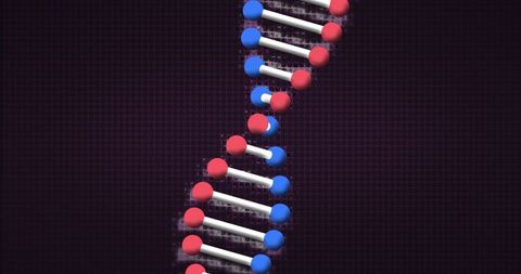 Dynamic 3D DNA Strand on Digital Background - Download Free Stock Images Pikwizard.com