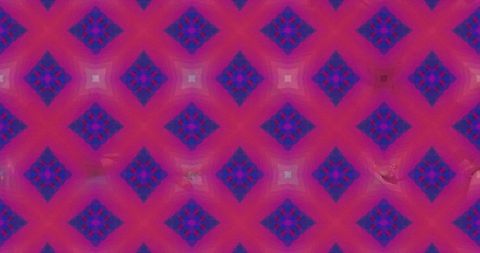 Magenta Purple Diamond Tessellated Pattern with Quatrefoil Centers Seamless Tile
