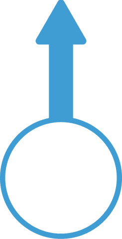 Transparent Blue Arrow with Circle Symbol for Vector Design - Download Free Stock Videos Pikwizard.com