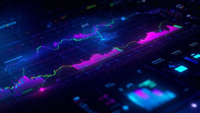 Neon Financial Dashboard with Innovative Data Visualization