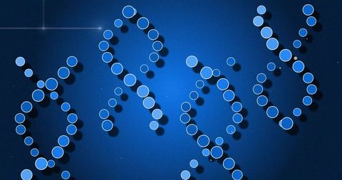 Innovative Digital DNA Data Processing on Blue Background - Download Free Stock Images Pikwizard.com