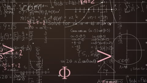 Complex Mathematical Equations on a Digital Board
