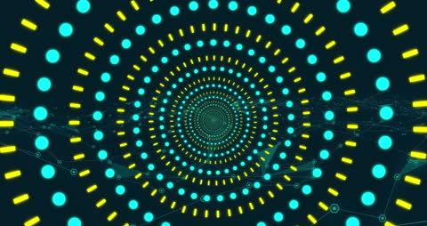 Futuristic Neon Grid with Dynamic Motion