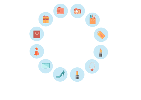 Shopping Icon Circle on Transparent Background - Download Free Stock Videos Pikwizard.com