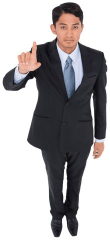 Biracial Businessman Interacting with Virtual Interface Transparent Background - Download Free Stock Videos Pikwizard.com