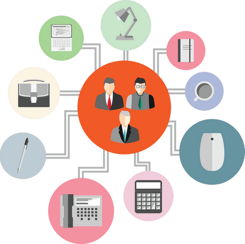 business organization and network transparent icons illustration - Download Free Stock Videos Pikwizard.com