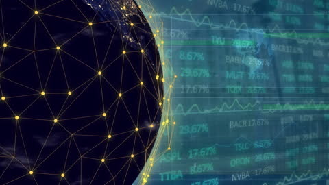 Global Network Connection and Stock Market Data Visualization
