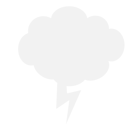 vector storm cloud with lightning bolt on transparent background - Download Free Stock Videos Pikwizard.com