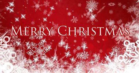 Festive Snowflakes and Merry Christmas Greeting Card Design - Download Free Stock Images Pikwizard.com